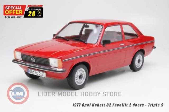 1:18 1977 Opel Kadett C2 Facelift 2 doors