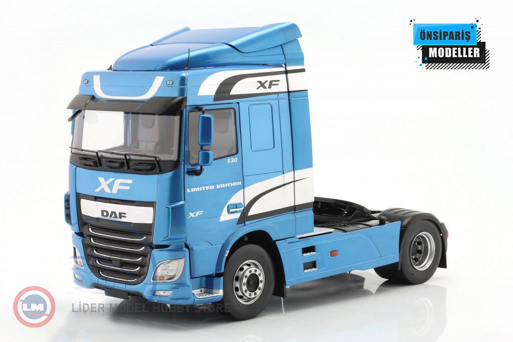 1:18 2016 DAF XF Space Cab Açık Mavi
