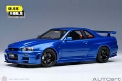 1:18 Autoart 2001 Nissan Skyline GT-R (R34) Z-tune Bayside Blue