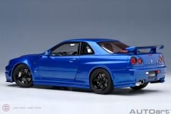 1:18 Autoart 2001 Nissan Skyline GT-R (R34) Z-tune Bayside Blue