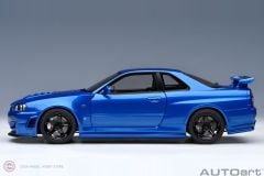 1:18 Autoart 2001 Nissan Skyline GT-R (R34) Z-tune Bayside Blue