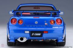 1:18 Autoart 2001 Nissan Skyline GT-R (R34) Z-tune Bayside Blue