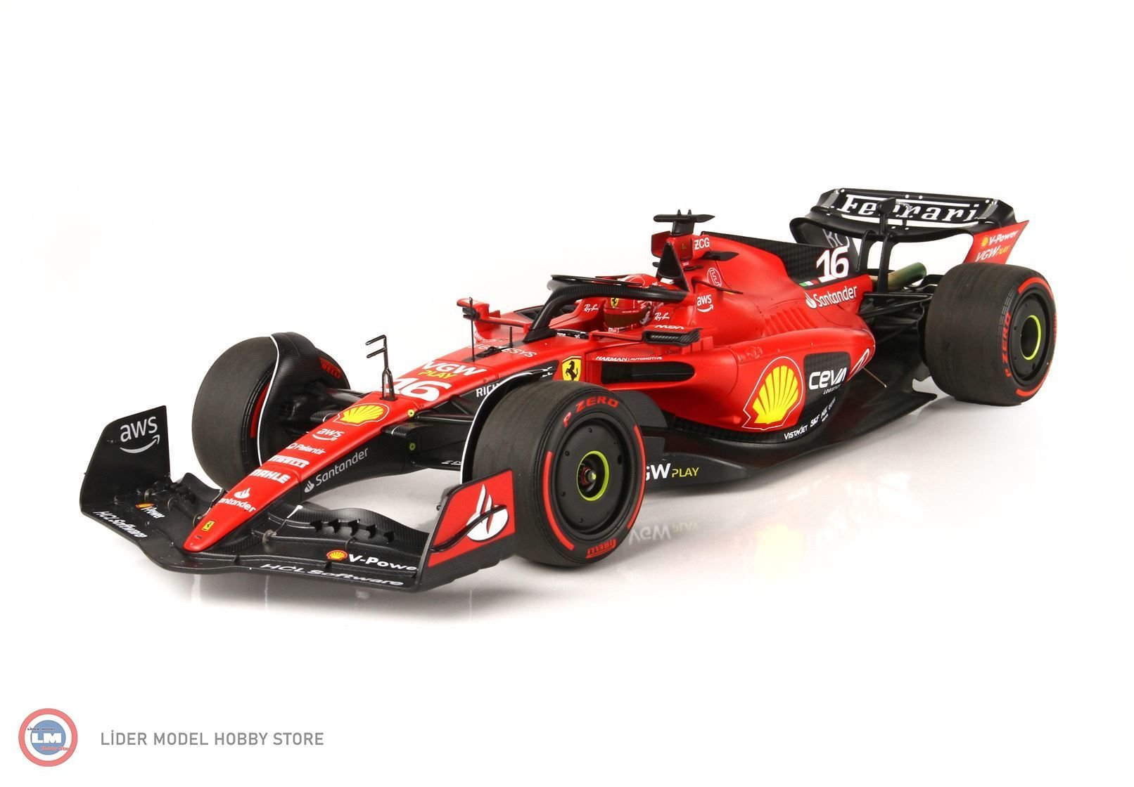 1:18 2023 Ferrari SF-23 Bahrain GP  Charles Leclerc Formula 1