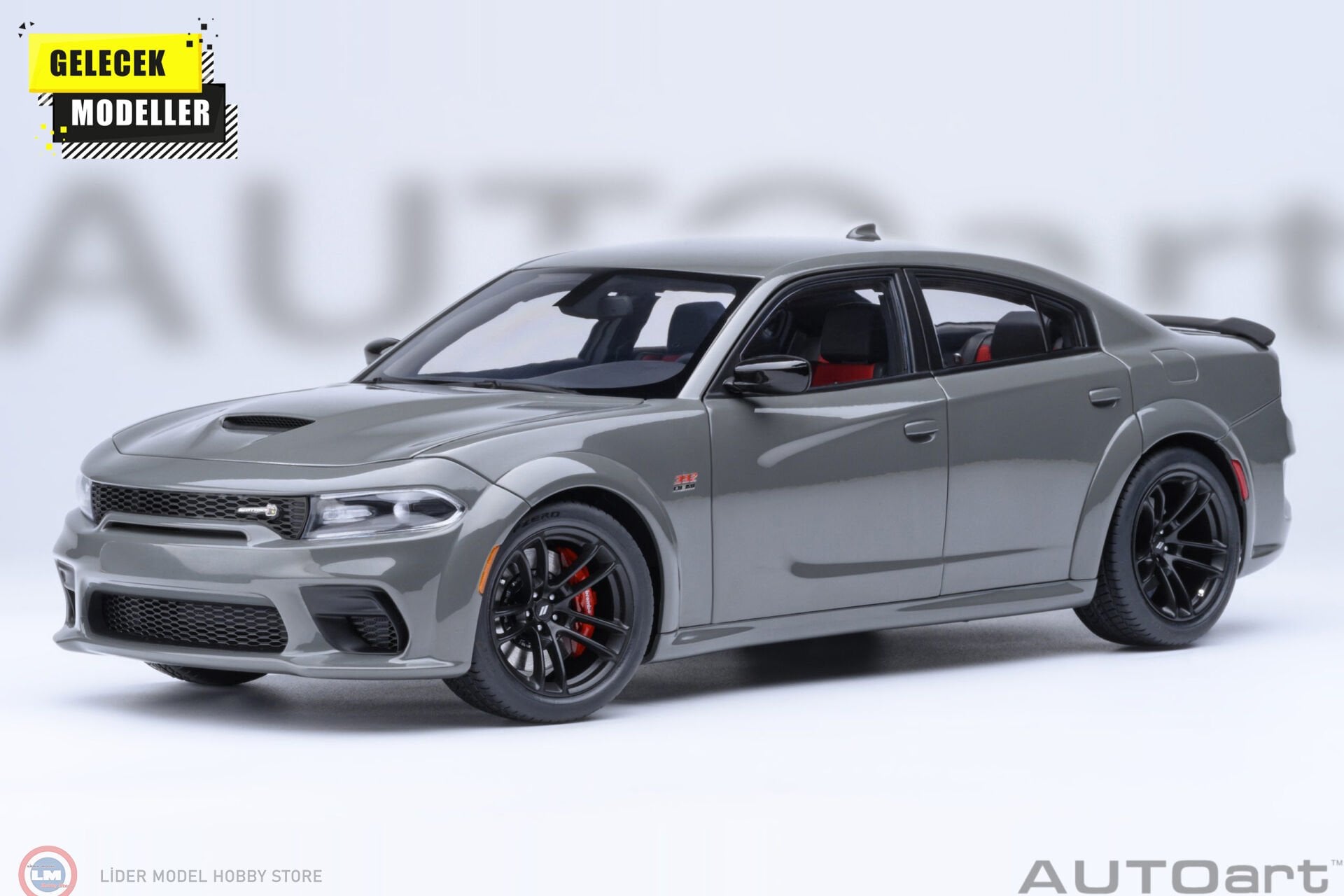 1:18 Autoart 2023 Dodge Charger Scat Pack Widebody Destroyer Grey