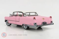 1:18 1955 Cadillac Fleetwood Series 60, pink with white roof