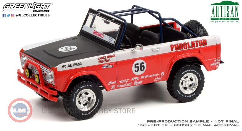 1:18 1969 Ford Baja Bronco #56 Purolator Tribute Edition