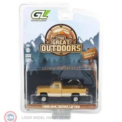 1:64 Greenlight  1986 GMC Sierra Lifted Pickup Truck in Desert Sand and Doeskin Tan with Modern Truck Bed Tent