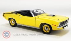 1:18 ACME 1970 Plymouth HEMI Cuda Convertible, yellow