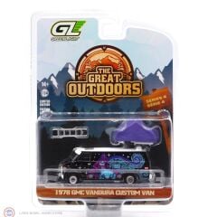 1:64 Greenlight 1978 GMC Vandura Custom Van - Wizard with Camp Hotel Cartop Sleeper Tent