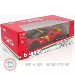 1:18 Burago 2020 Ferrari SF90 STRADALE #50 LE MANS LIVERY