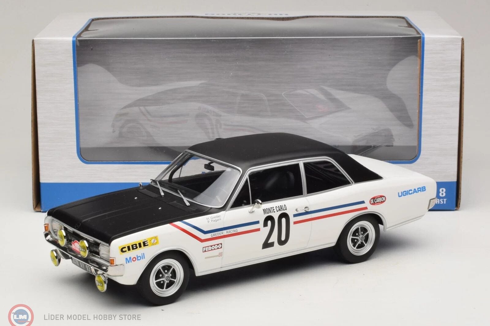 1:18 MCG 1971 Opel Commodore A No20 Greder Pagani Monte Carlo