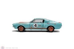 1:18 Solido 1967 Ford Mustang Shelby GT500 #4 Gulf Racing Tribute