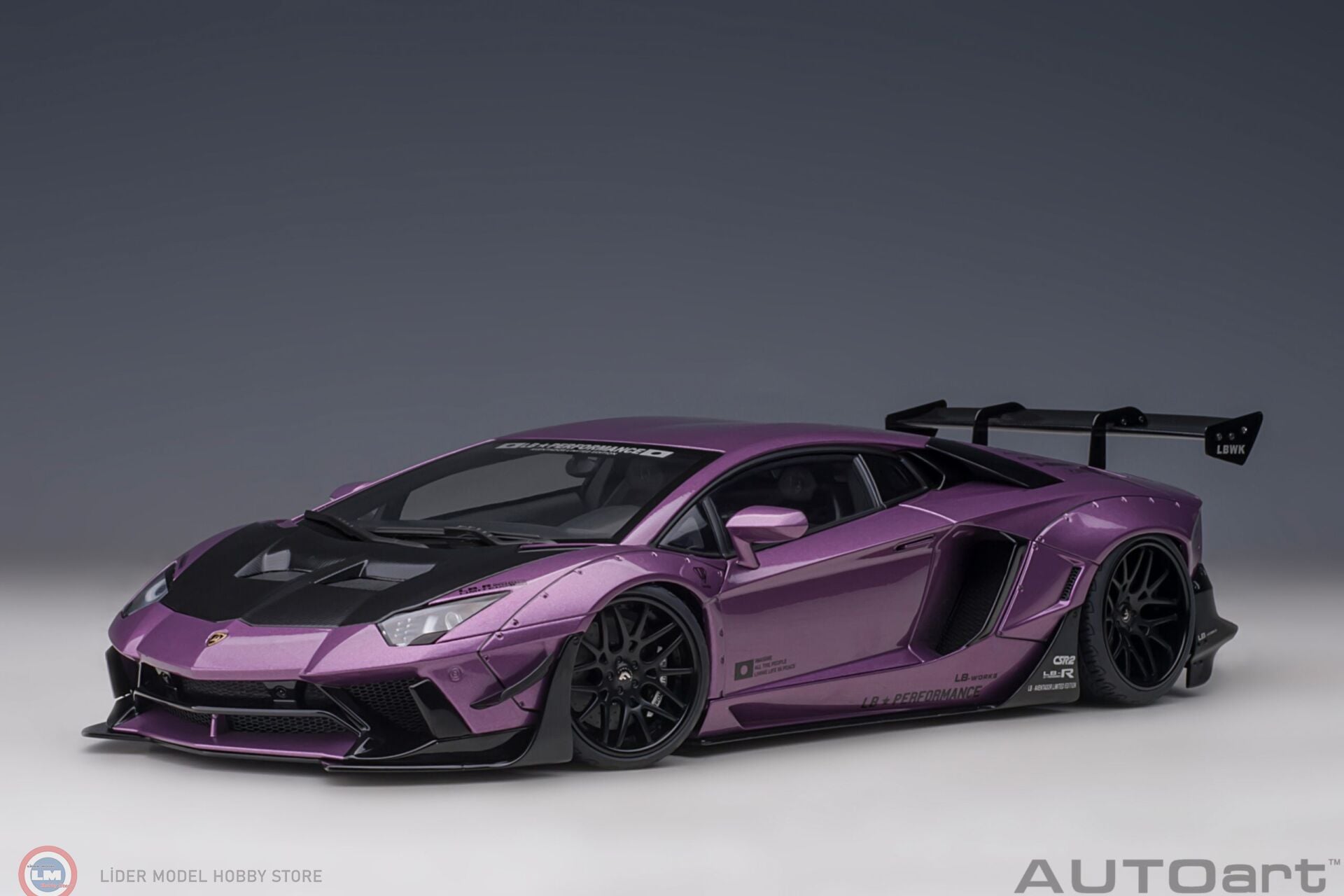 1:18 Autoart 2019 Lamborghini LB-Works Lamborghini Aventador - violet