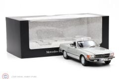 1:18 Norev 1986 Mercedes Benz 450SL Cabriolet R107 Astral Silver