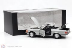 1:18 Norev 1986 Mercedes Benz 450SL Cabriolet R107 Astral Silver
