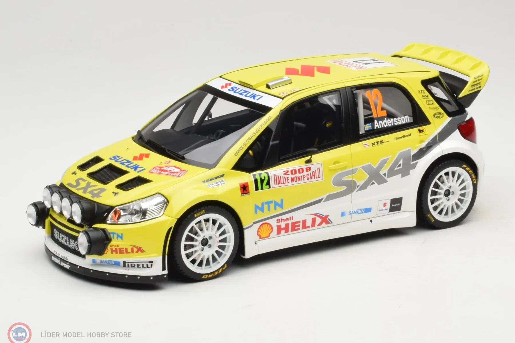 1:18 Otto 2008 Suzuki SX4 WRC Rally Monte Carlo
