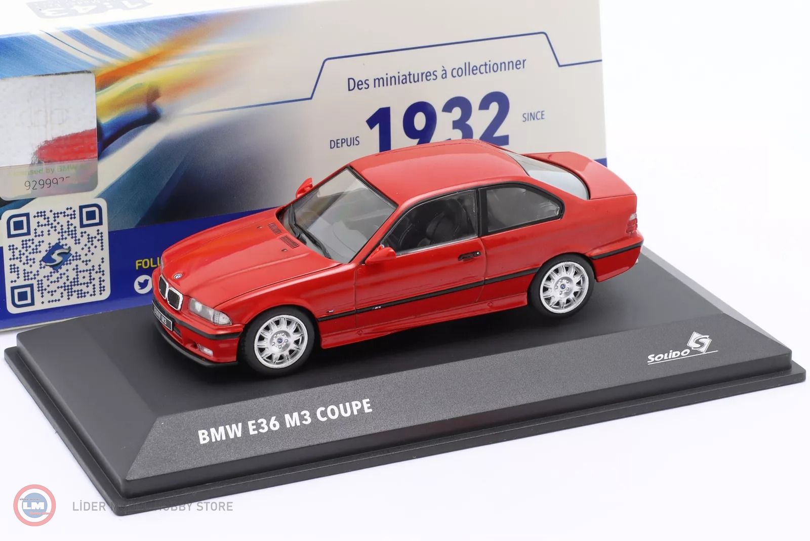 1:43 Solido 1999 BMW E36 Coupe M3