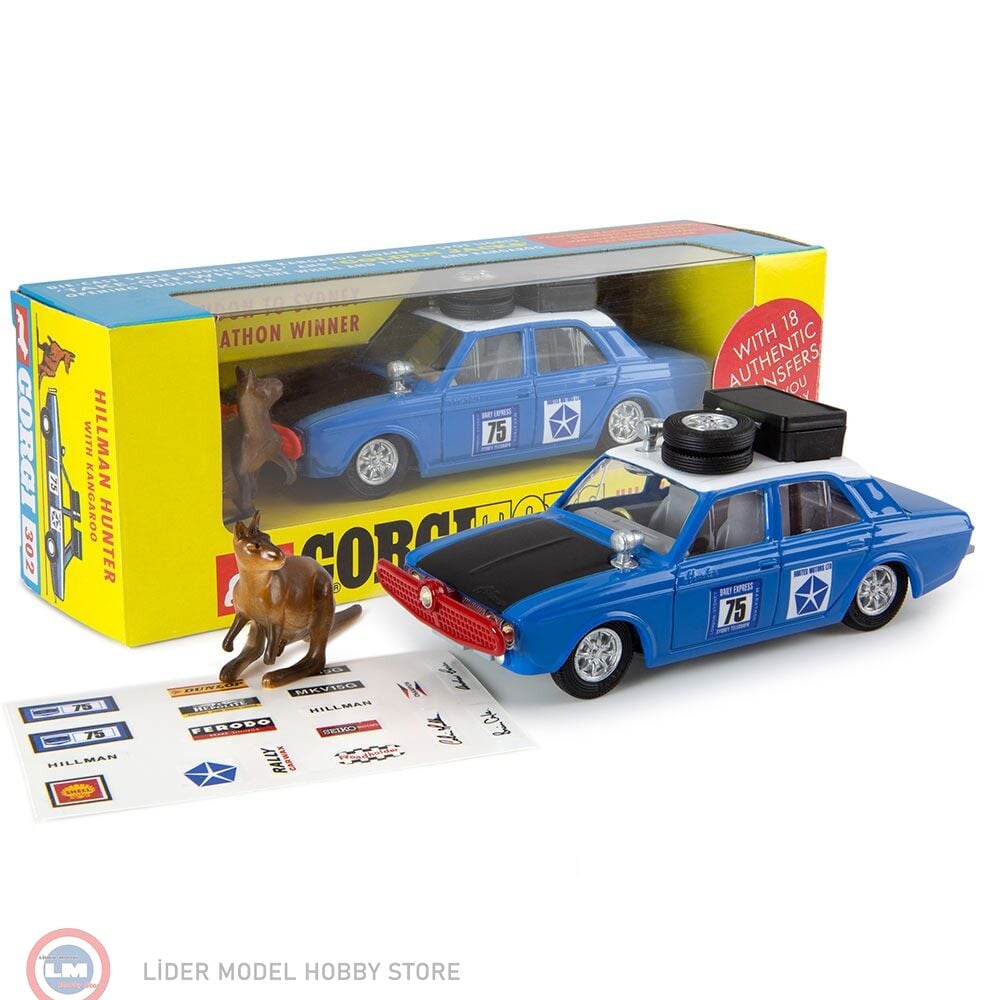 1:43 Corgi 1960 Hillman Hunter Rally London to Sydney