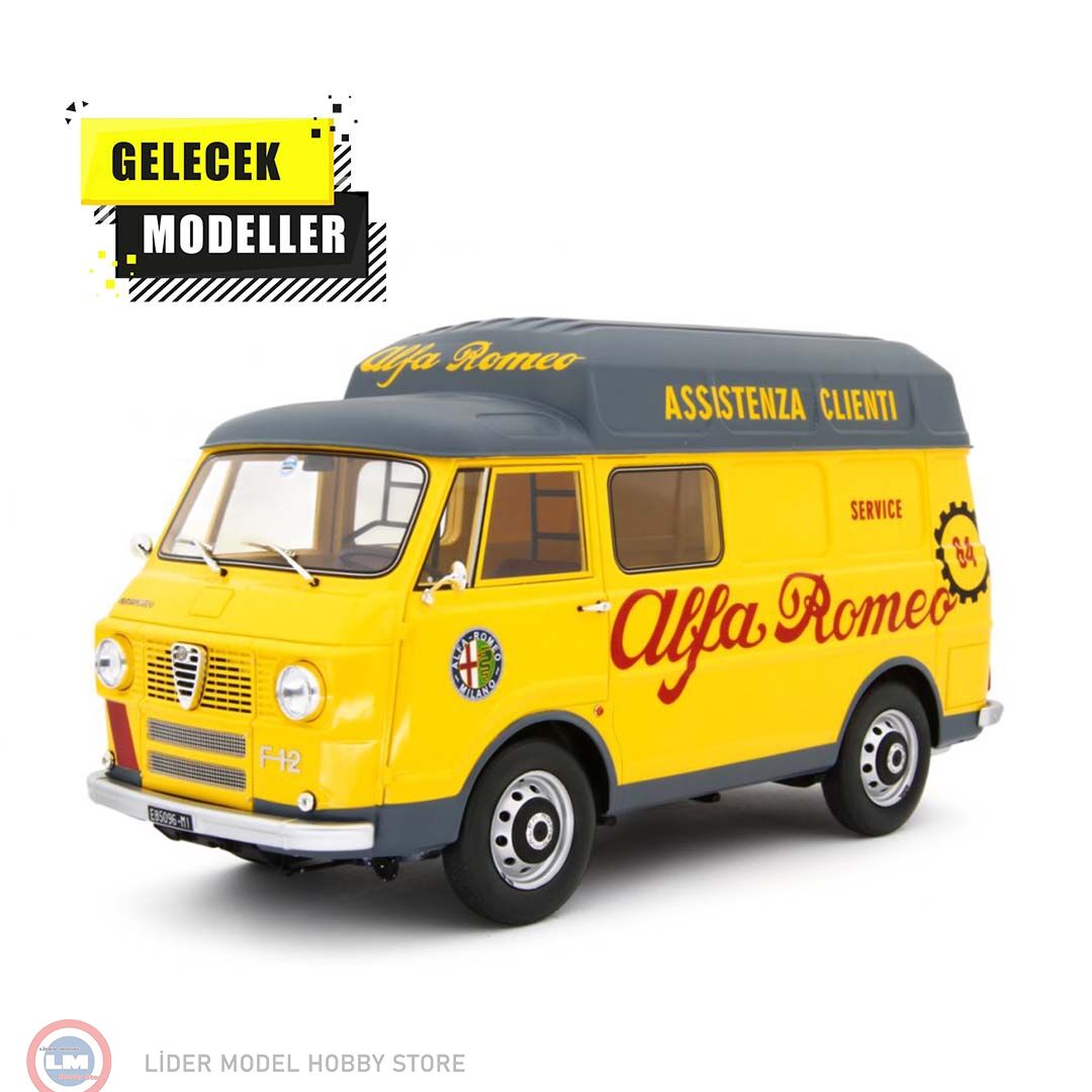 1:18 Laudo 1967 Alfa Romeo F12 Autocarro Tetto Sopralzato Assistenza Clienti