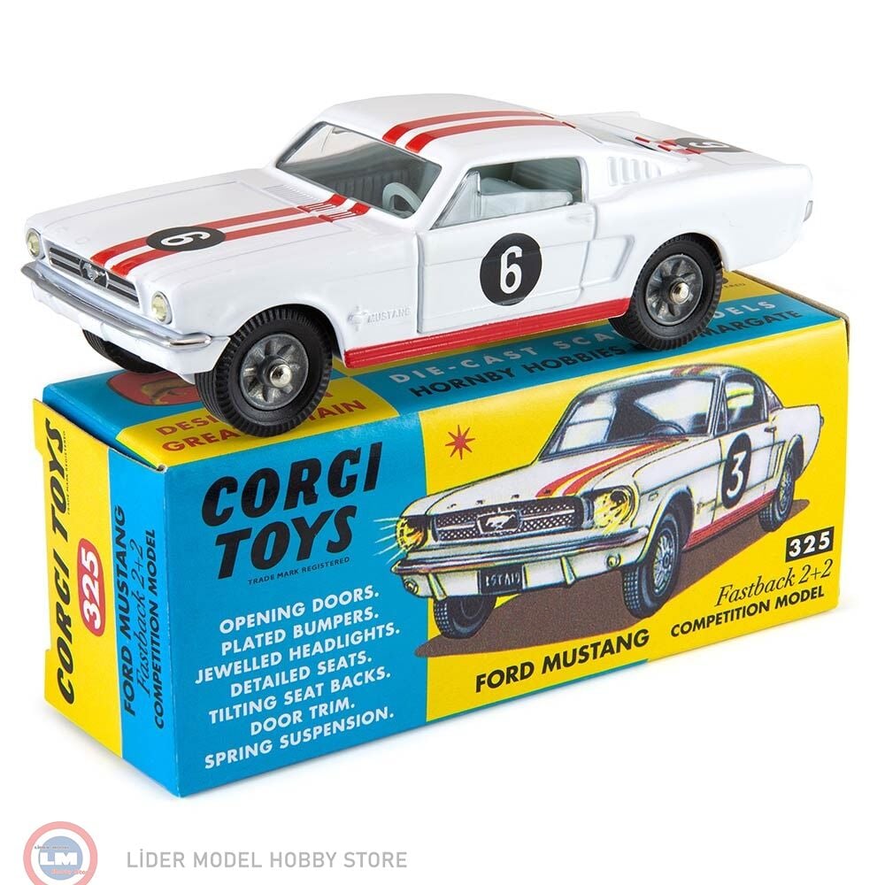 1:43 Corgi 1965 Ford Mustang Fastback Coupe Competition Model