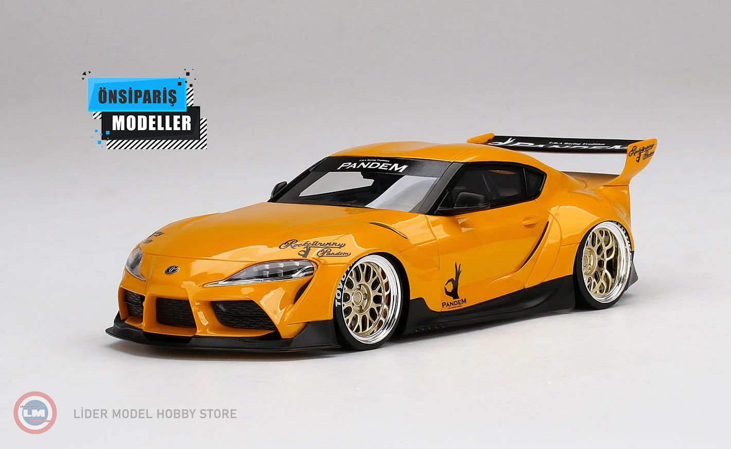 1:18 2020 Toyota GR Supra Pandem(A90) TS0357 (Yellow)