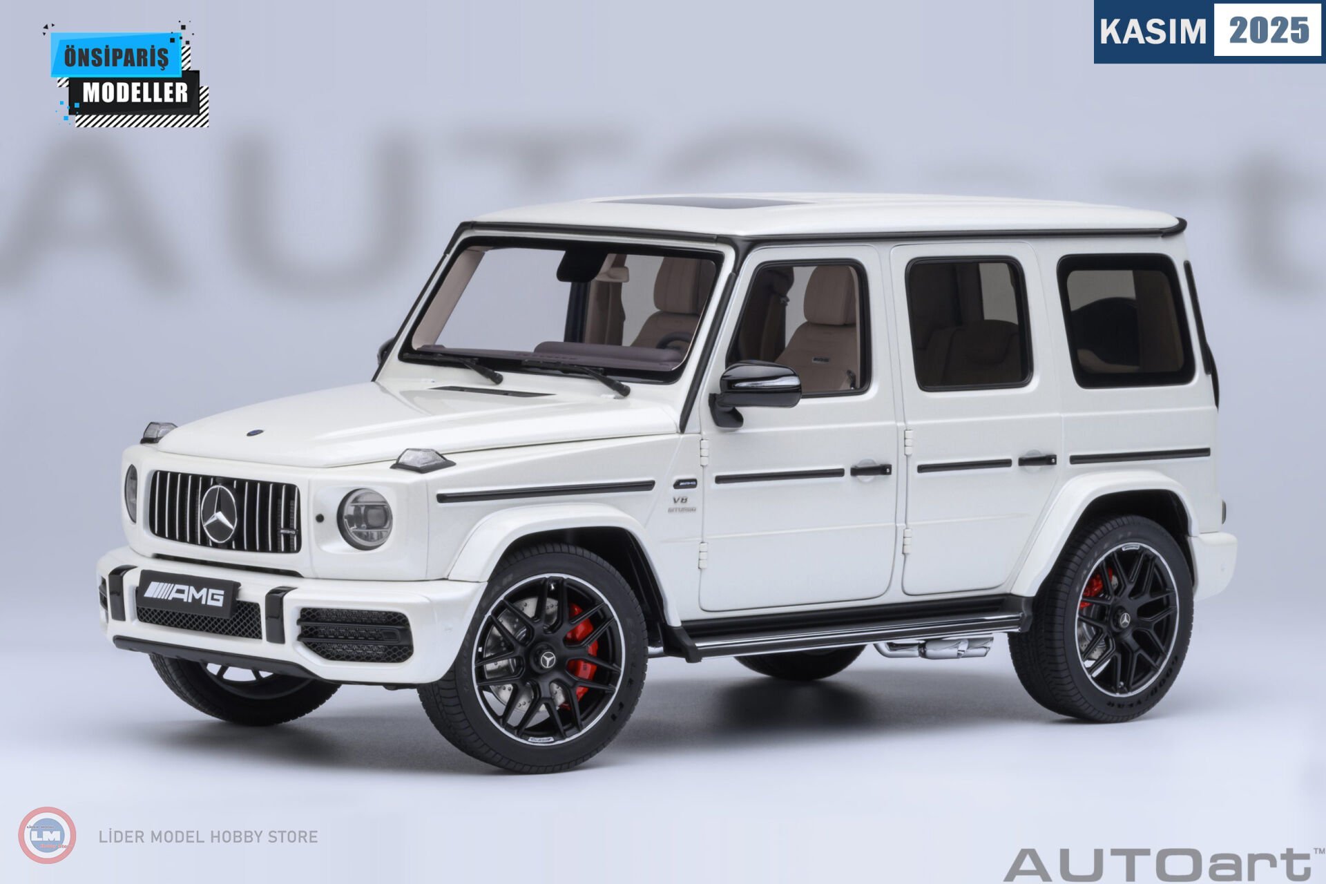 1:18 Autoart 2019 MERCEDES BENZ AMG G63 - Brilliant White