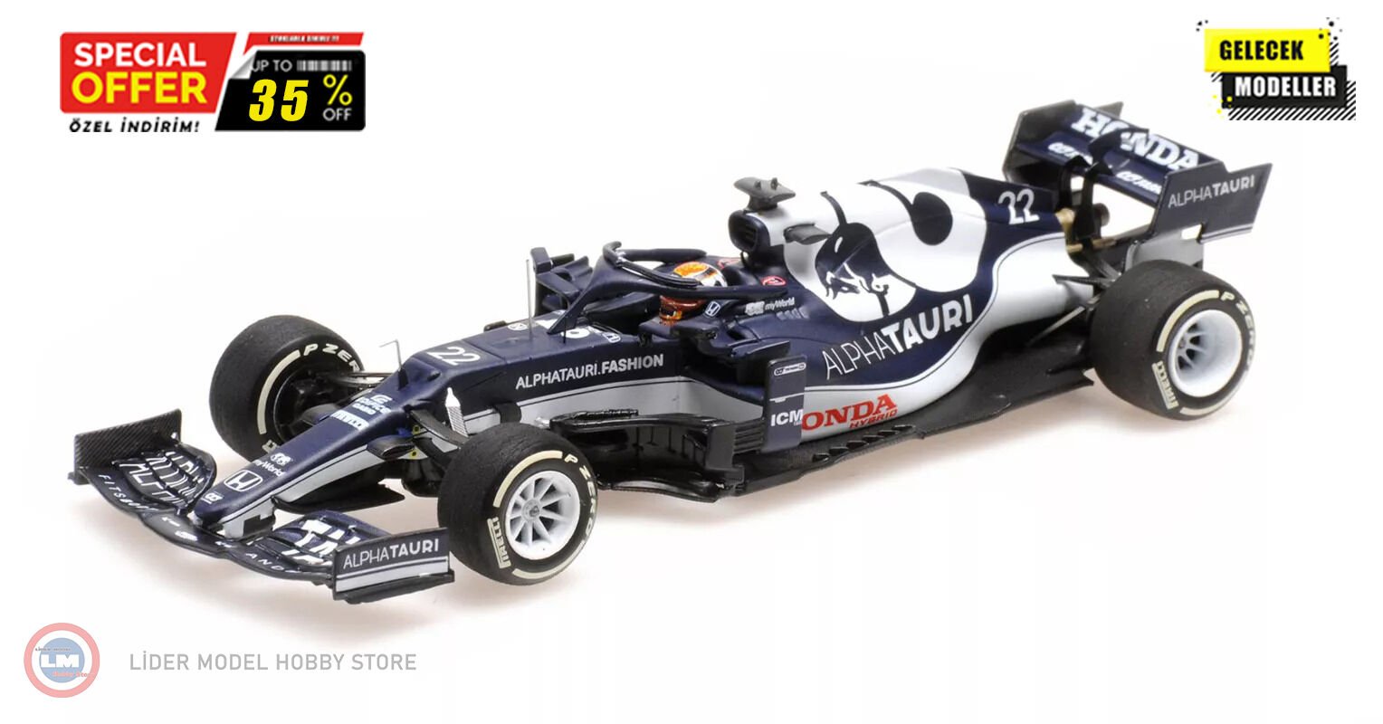 1:43 Minichamps 2021 SCUDERIA ALPHATAURI HONDA AT2 #22 - Formula 1