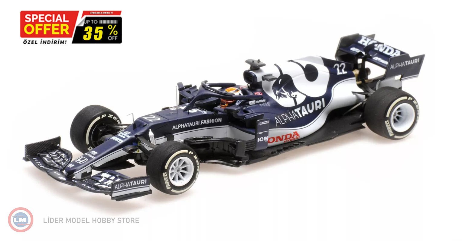 1:43 Minichamps 2021 SCUDERIA ALPHATAURI HONDA AT2 #22 - Formula 1