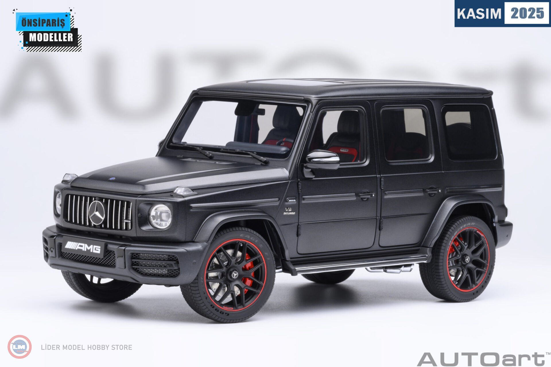 1:18 Autoart 2019 MERCEDES BENZ AMG G63 - Night Black Magno