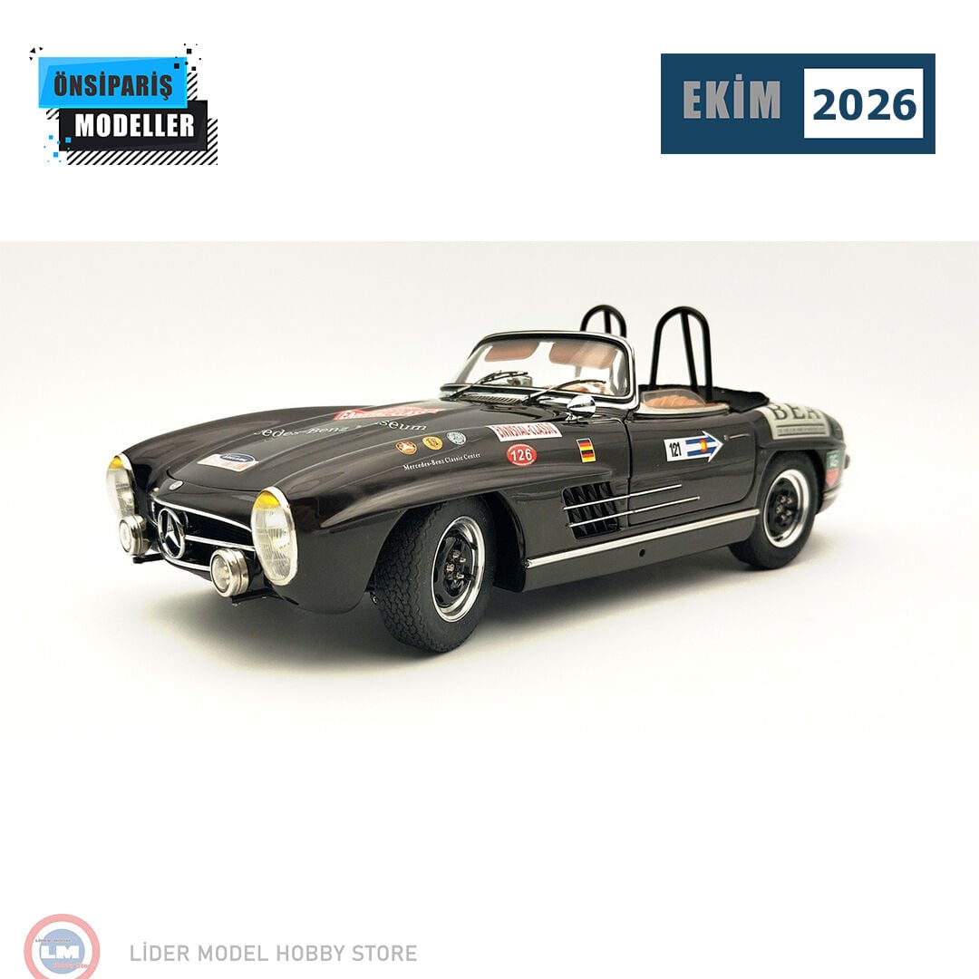 1:18 CMC Mercedes 300 SL W198 Rallye Roadster Brown 1500 Limited