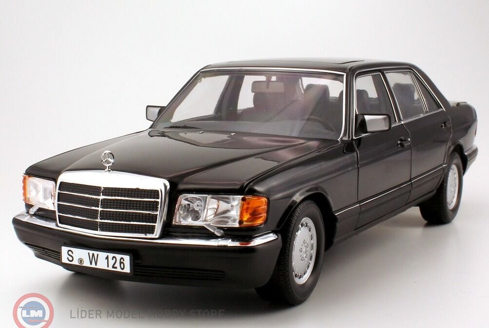KUSURLU | 1:18 Norev 1985 Mercedes Benz 560 SEL W126 Facelift | Dealer Edition