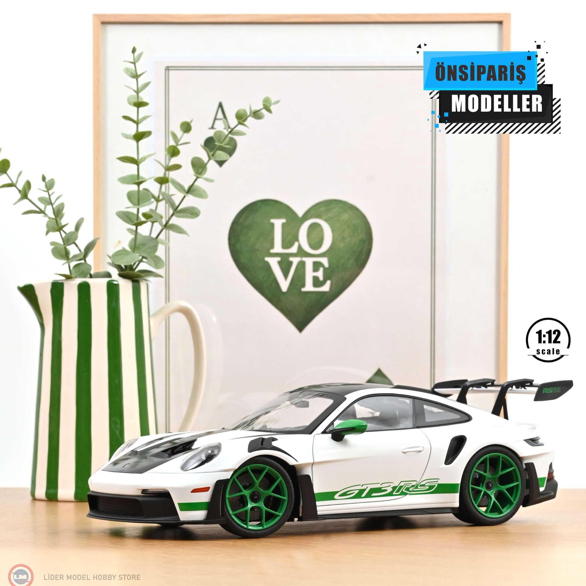 1:12 Norev 2022 Porsche 911 GT3 RS Tribute to Carrera RS Python Green