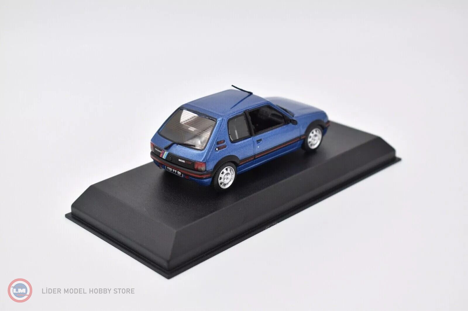 NOREV 1/43 PEUGEOT 205 GTI 1.9 Noir avec déco PTS 1992 471734 EUR 35,00