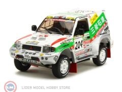 1:43 Atlas 1998 Mitsubishi Pajero #204 / Shogun Evolution Rallye Paris Dakar