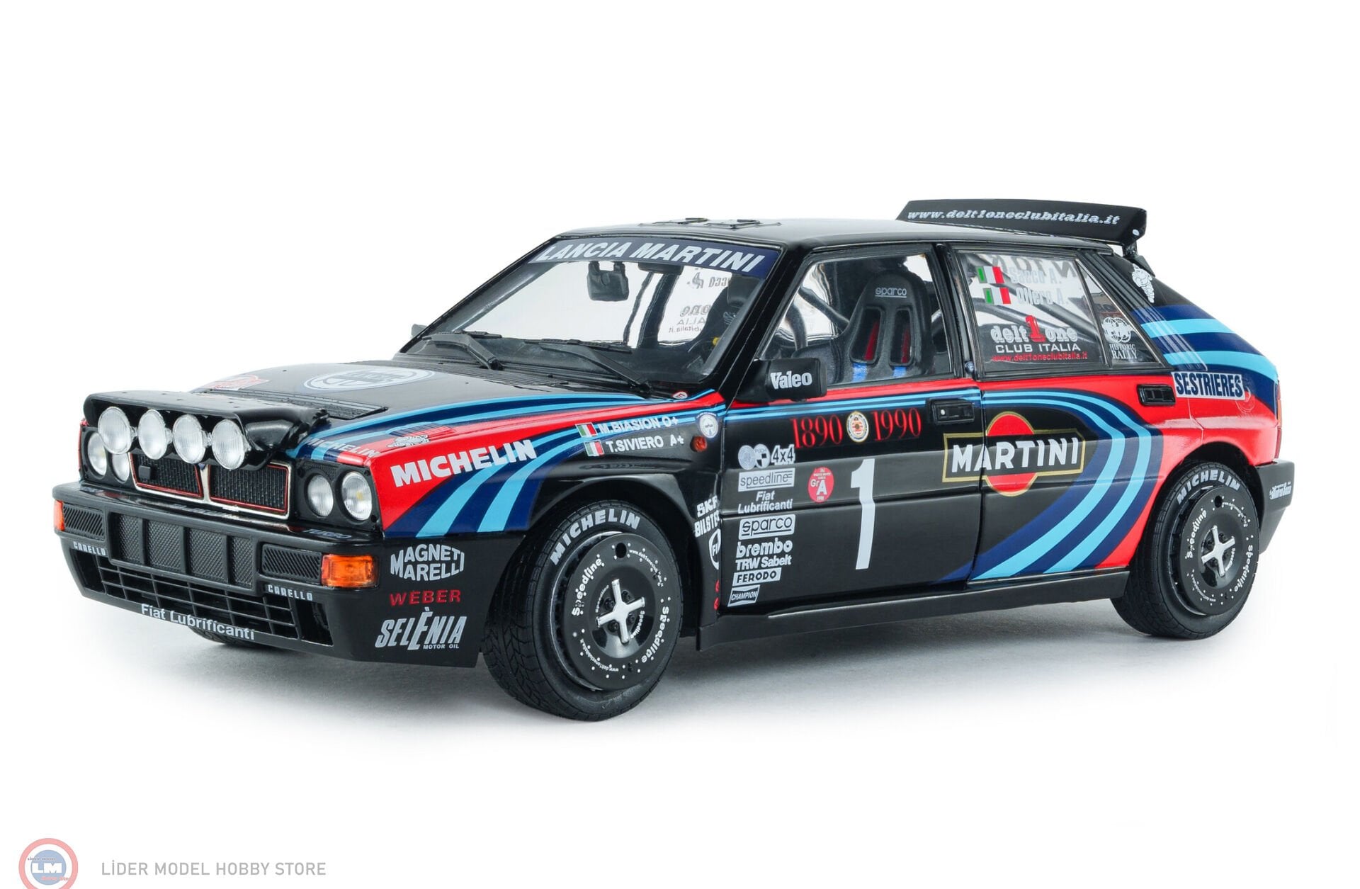 1:18 Solido 1990 Lancia Delta HF Integrale #1 Tribute to Rallye Monte Carlo