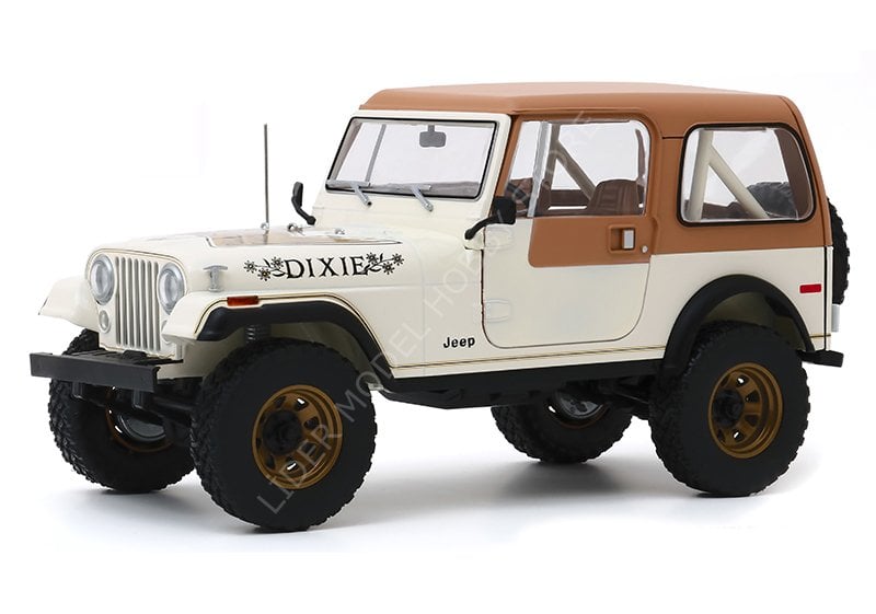 1:18 Greenlight 1979 Jeep CJ-7 Golden Eagle ''Dixie'' Dukes of Hazzard Look-a-like