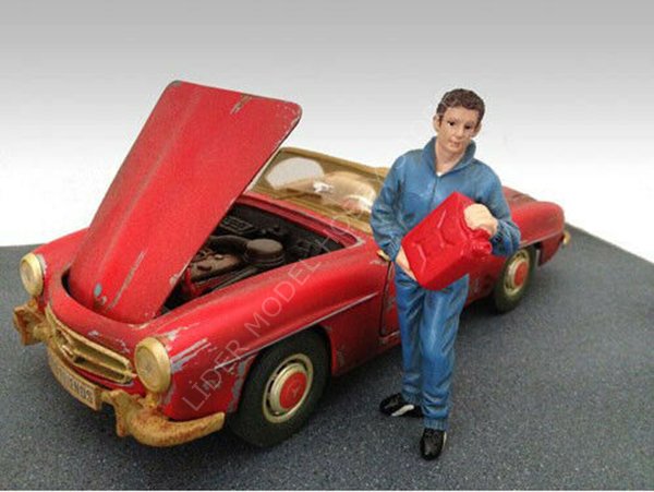1:18 American Diorama Tamirci Figürü Dan 23792