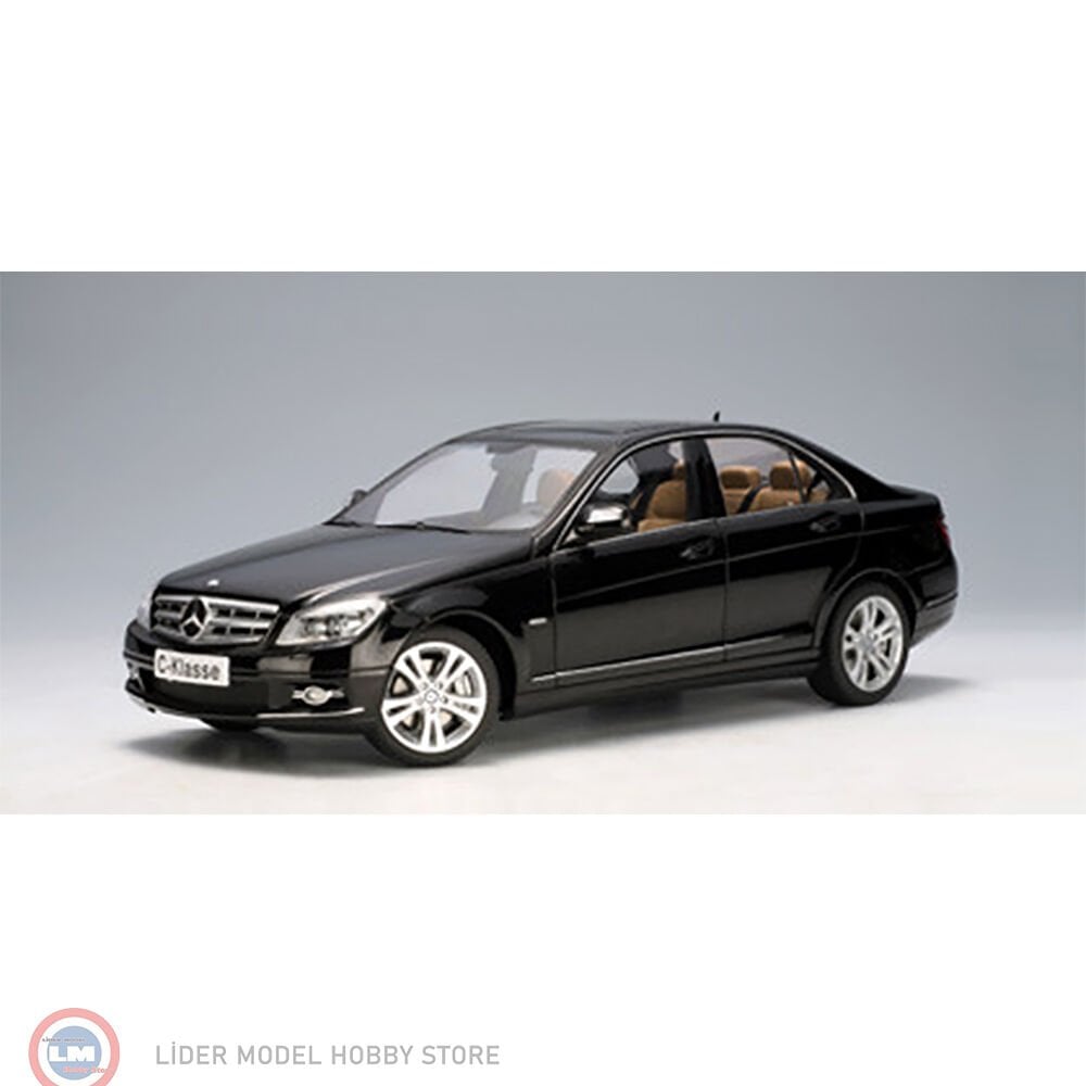 KUTUSUZ | 1:18 Autoart Mercedes Benz C Class W204 Limousine Avantgarde Black
