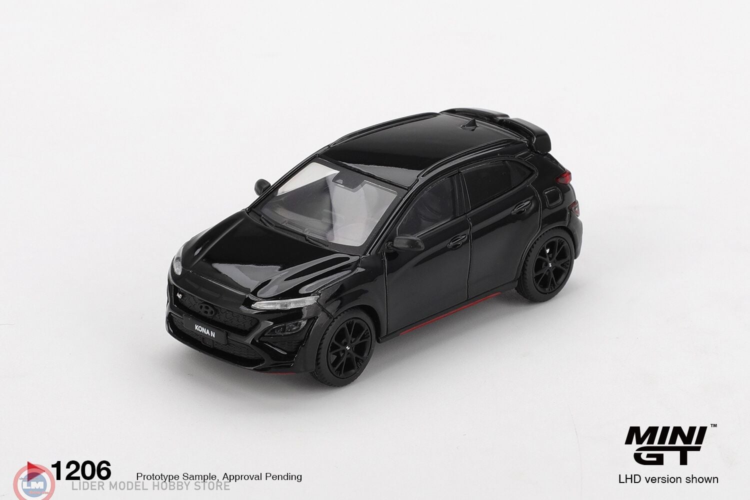 1:64 Mini GT Hyundai KONA N Phantom Black