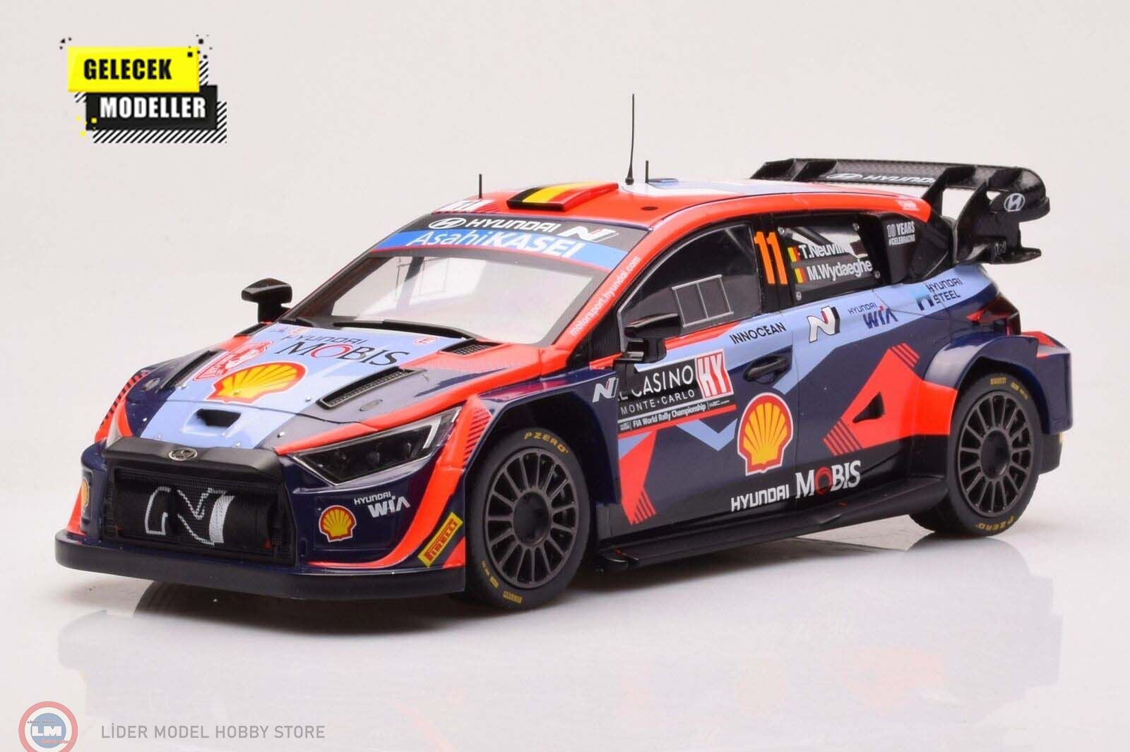 1:18 IXO 2023 Hyundai i20 N, #11, WRC1, Rally Monte Carlo