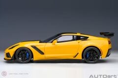 1:18 2019 Chevrolet Corvette C7 ZR1 Sarı