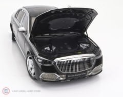 1:18 Almost Real 2021 MERCEDES-MAYBACH-S-CLASS- Hightech Silver/Obsidian Black