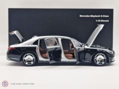 1:18 Almost Real 2021 MERCEDES-MAYBACH-S-CLASS- Hightech Silver/Obsidian Black