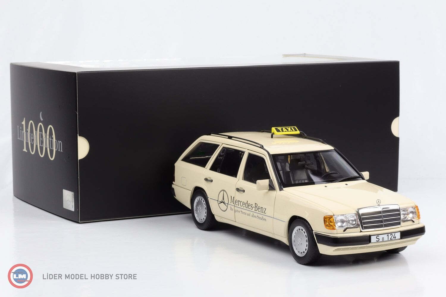 1:18 Norev 1989 Mercedes 300D T-Modell (W124) Taxi