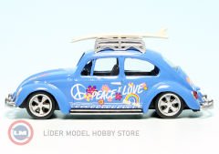 1:64 1955 Volkswagen BEETLE KAFER MAGGIOLINO WITH SURFBOARD