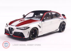 1:18 Solido 2023 Alfa Romeo Giulia GTA-M Bianco I Rosso White