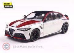 1:18 Solido 2023 Alfa Romeo Giulia GTA-M Bianco I Rosso White