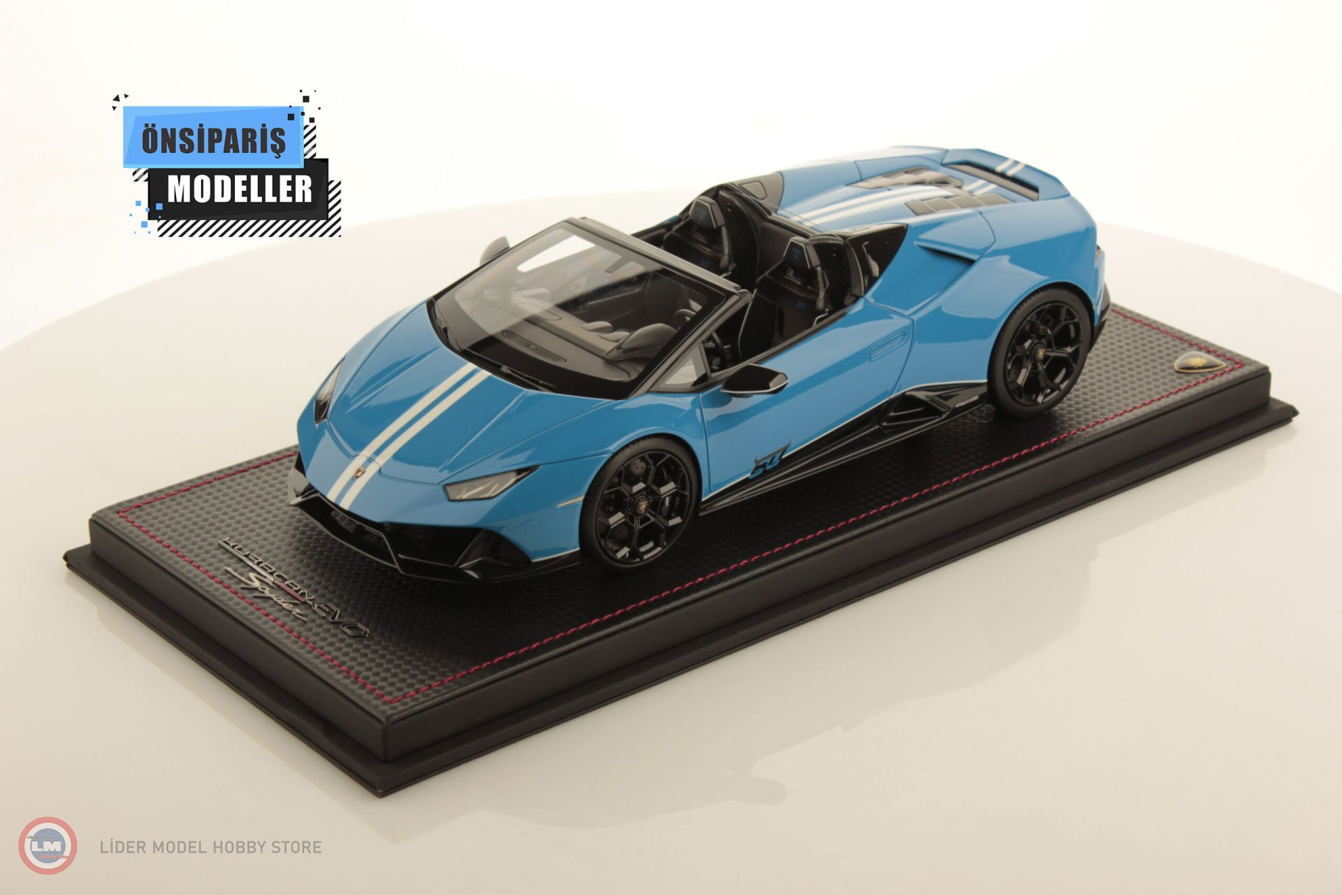 1:18 Lamborghini Huracan EVO Spyder Blu Le Mans