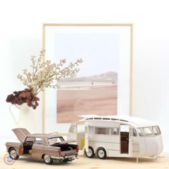 1:18 1965 Peugeot 404 Brown Metallic &Caravan Henon