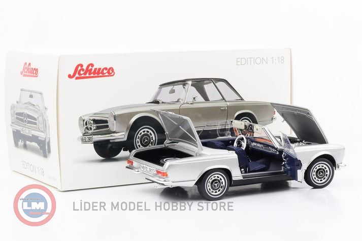 Mercedes-Benz 280 SL Pagode (W113) silber-met. Norev 183519 in der